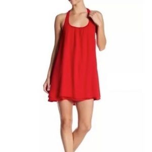 Show me your mumu red candy strappy dress